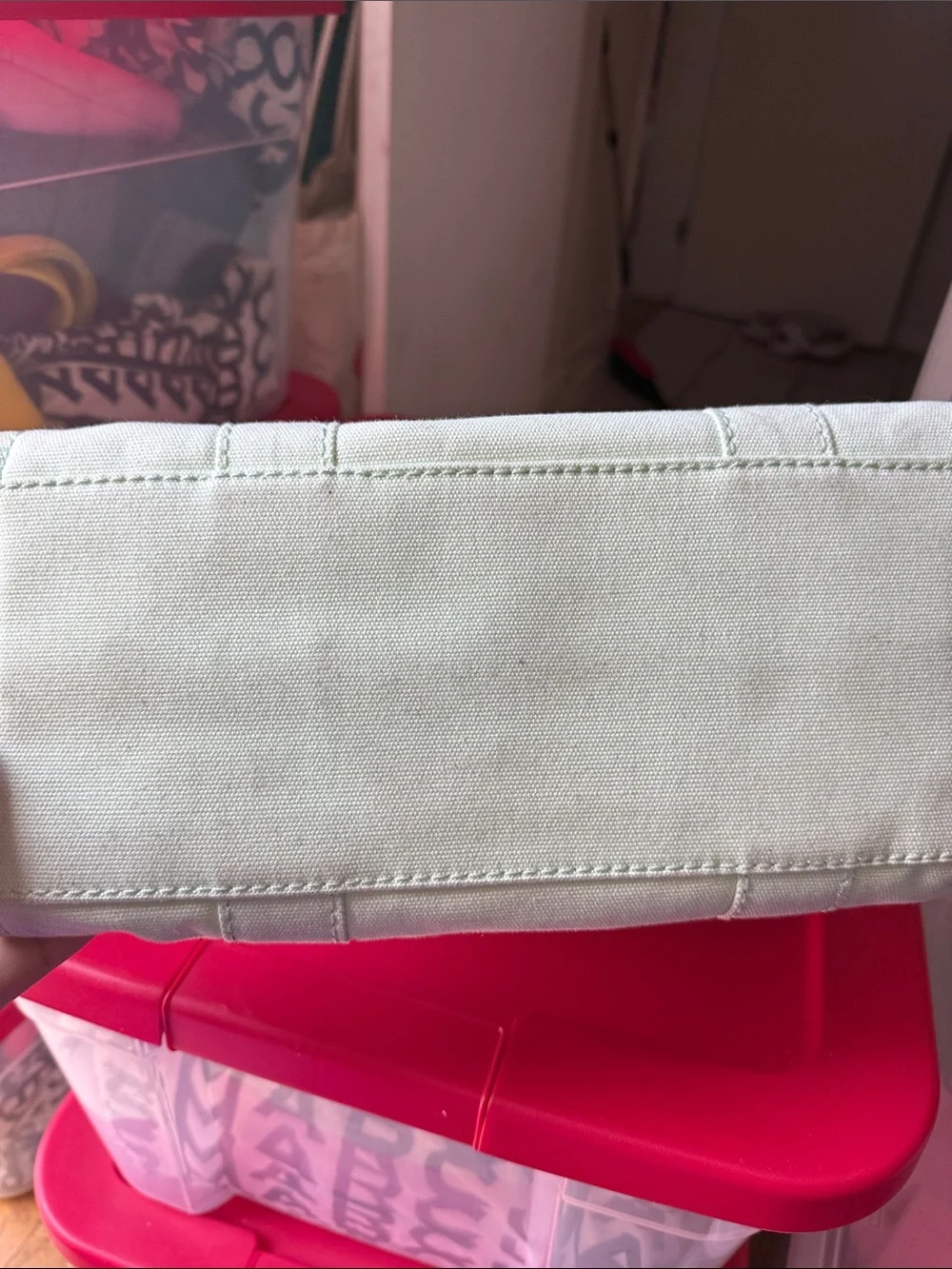 Marc Jacobs Mint Green Canvas Tote used